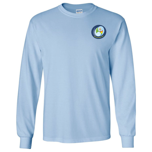 Gildan Heavy Cotton Longsleeve Basic T-Shirt -- Light Blue