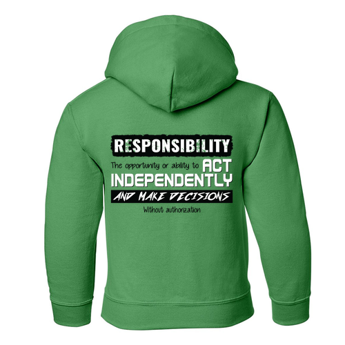 Youth Hoodie Green House Gildan
