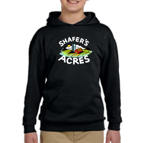 Jerzees 8 Oz., 50/50 Nublend Hooded Pullover Youth -- Black
