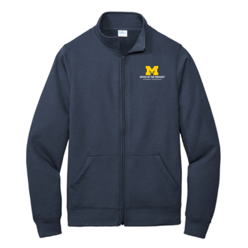 Fleece Cadet Full-Zip Sweatshirt -- Navy