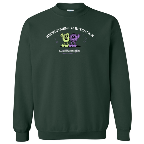 Gildan Heavy Blend Crew Neck Sweatshirt -- Forest Green