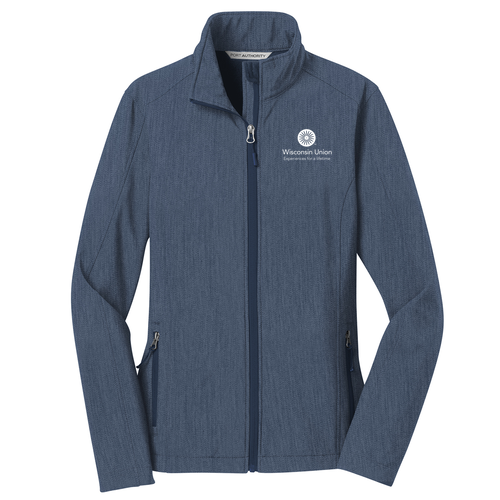 Port Authority Ladies Core Soft Shell Jacket -- Navy Heather