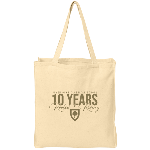 Port and Company Over The Shoulder Grocery Tote -- Natural