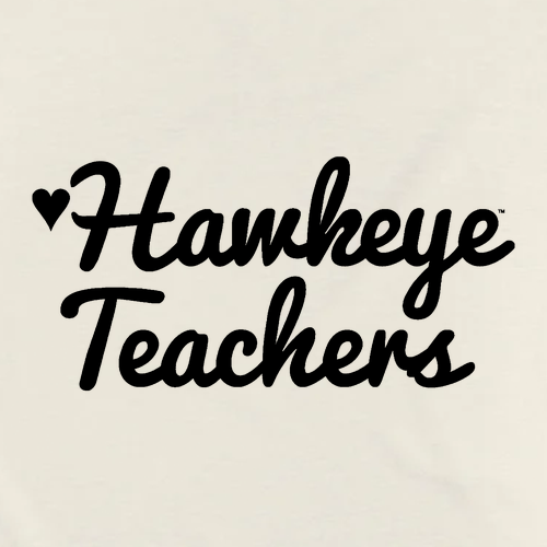 Hawkeye Teachers Next Level Apparel Women’s Heavyweight Boxy Tee -- Bone