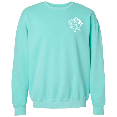 Comfort Colors Lightweight Adult Ringspun Crewneck Sweatshirt -- Chalky Mint