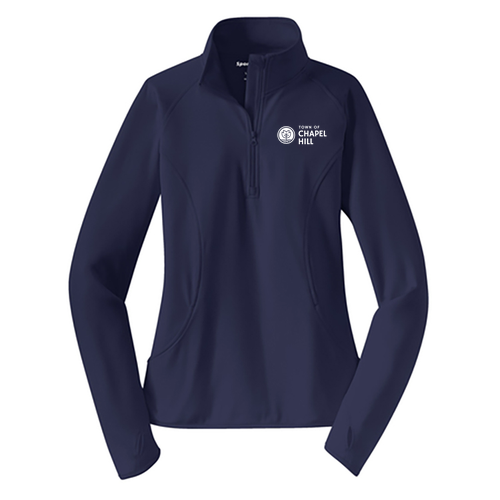 Sport Tek Ladies Sport Wick Stretch Half Zip Pullover -- True Navy