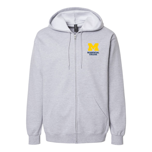 Midweight Fleece Full Zip Hooded Sweatshirt -- Sport Grey