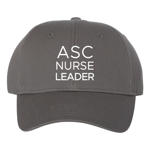 Valucap Chino Hat six-panel, structured w/ Velcro adjustable back -- Charcoal