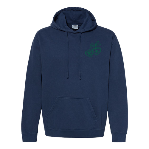 Comfort Colors Unisex Garment-Dyed Hooded Sweatshirt -- True Navy
