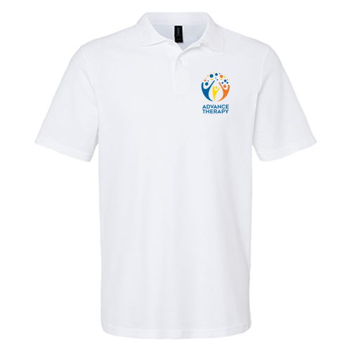 Gildan Adult Softstyle Pique Polo -- White