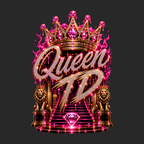 Queen TD Hooded Sweatshirt -- Black