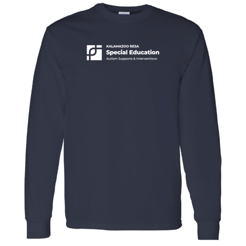 Gildan Heavy Cotton Longsleeve Basic T-Shirt -- Navy