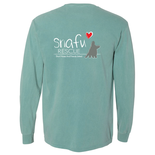 Comfort Colors Adult Long Sleeve Pocket Tee -- Sea Foam