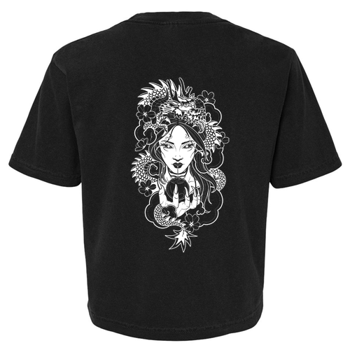 Comfort Color Lady's Heavyweight Boxy Tee -- Black