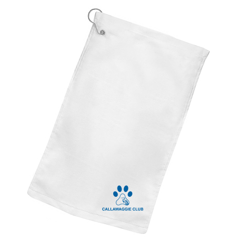 Port Authority Grommeted Golf Towel -- White