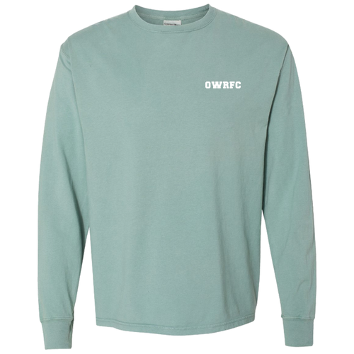 ComfortWash by Hanes Garment Dyed Long Sleeve T-Shirt Cypress Green