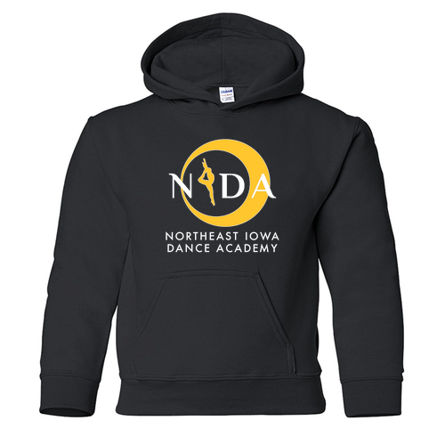 Gildan Heavy Blend Youth Hooded Sweatshirt -- Black