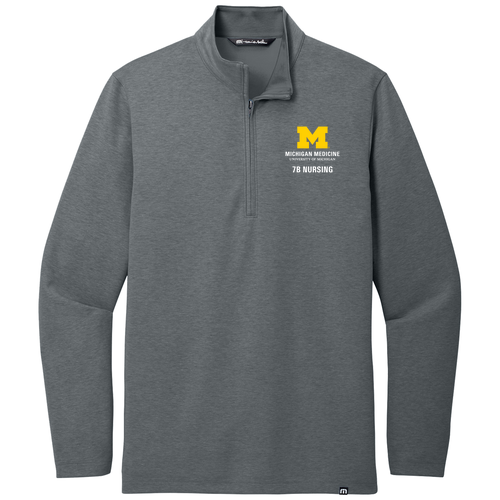 TravisMathew Coveside 1/4-Zip -- Dark Grey Heather