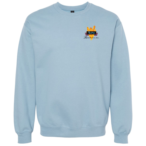 Gildan Adult Softstyle Fleece Crew Sweatshirt -- Stone Blue