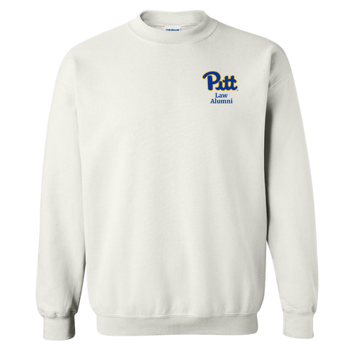 EMBROIDERED Alumni Crew Neck Sweatshirt -- White