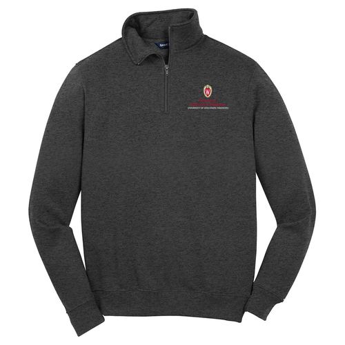 Sport Tek Quarter Zip Sweatshirt -- Graphite Heather