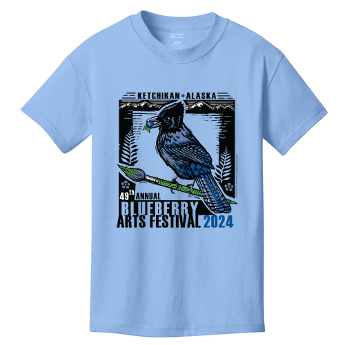 Port and Company Youth 5.4oz T Shirt -- Light Blue