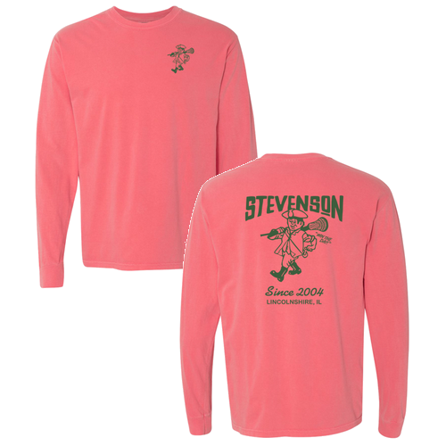 Comfort Colors Patriot Long Sleeve Tee -- Watermelon