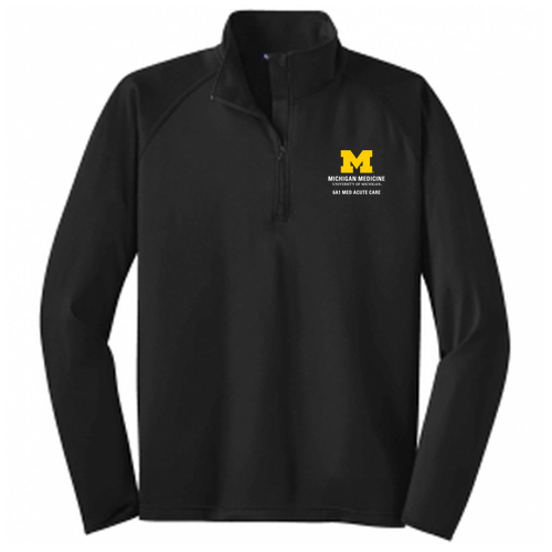 Mens/Unisex Sport Tek Sport Wick Stretch Half Zip Pullover -- Black