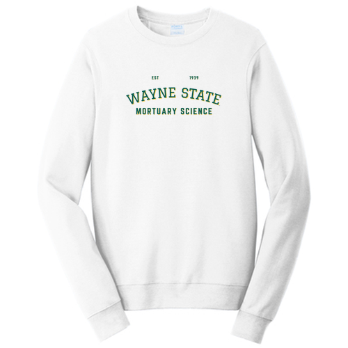 Port and Company Fan Favorite Fleece Crewneck Sweatshirt -- White