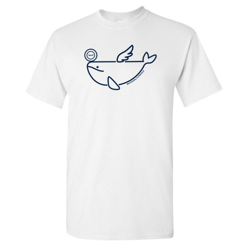 Mens/Unisex FlyWhale Gildan Heavy Cotton Basic T-Shirt -- White