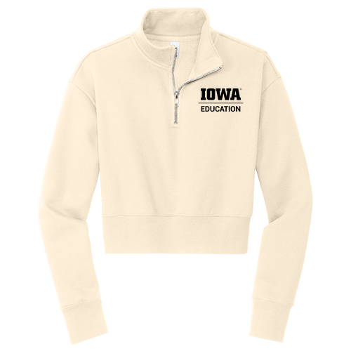 Hawkeye Teachers District  Women's V.I.T. Fleece 1/2-Zip -- Gardenia