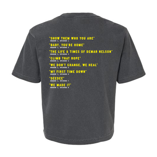 Comfort Color Lady's Heavyweight Boxy Tee (Track List) -- Pepper