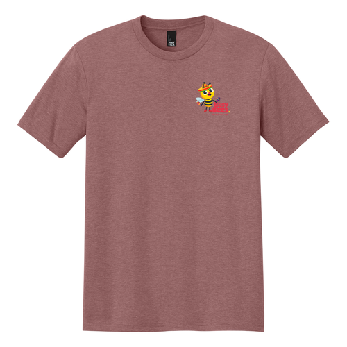 District Made Mens Perfect Tri Crew Tee Fiesta -- Blush Frost