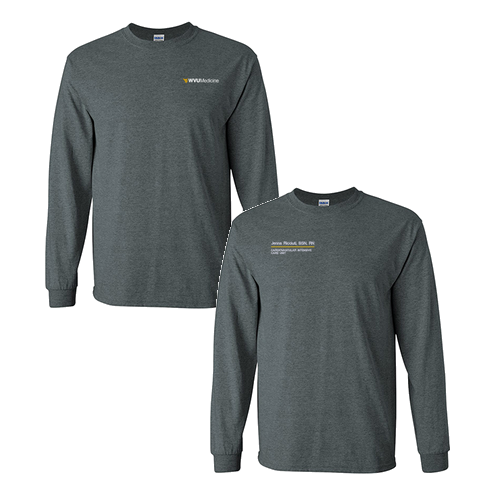Gildan Ultra Cotton Longsleeve Basic T-Shirt -- Dark Heather