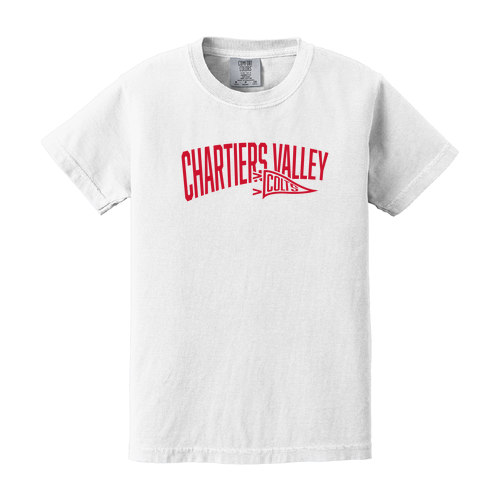 Youth CV Pennant Heavyweight Tee -- White