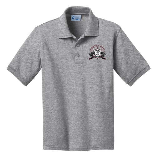 Port and Company Youth Core Blend Jersey Knit Polo -- Athletic Heather