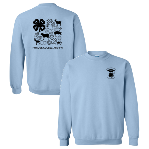 Gildan Heavy Blend Light Blue Crew Neck Sweatshirt