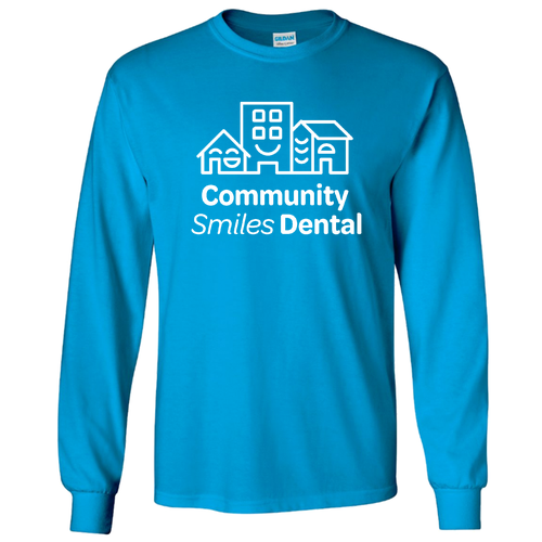 Gildan Ultra Cotton Longsleeve T-Shirt -- Sapphire
