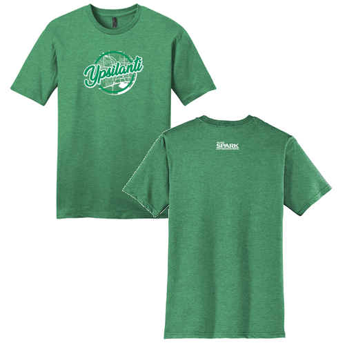 Mens/Unisex District Threads Soft Very Important Tee -- Heathered Kelly Green