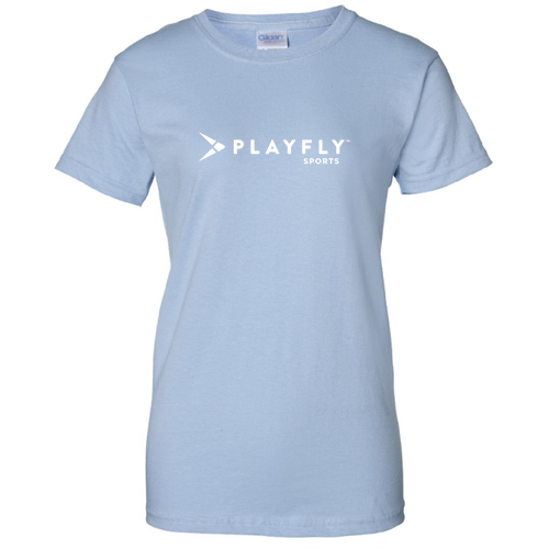 Playfly Gildan Ladies Basic T-Shirt -- Light Blue