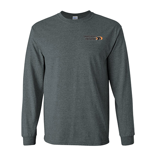 Gildan Ultra Cotton Longsleeve Basic T-Shirt -- Dark Heather