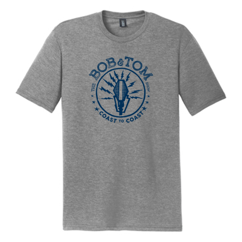 District Made Mens Perfect Tri Crew Tee -- Grey Frost