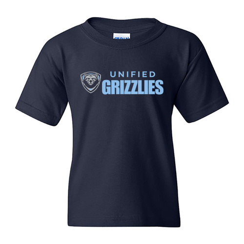 Youth Navy Grizzlies Tee