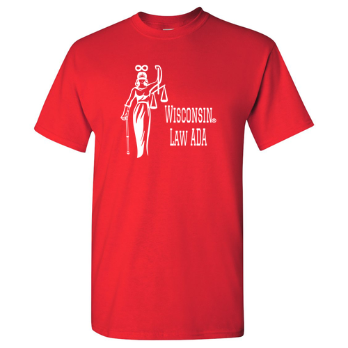 Gildan Heavy Cotton Basic T-Shirt -- Red Lady Justice