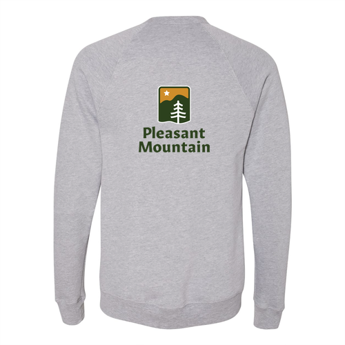 Pleasant Mountain Logo 2 Full color -- Crewneck Sweatshirt Athletic Heather