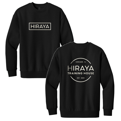 Hiraya Classic Logo Crewneck Sweatshirt -- Black
