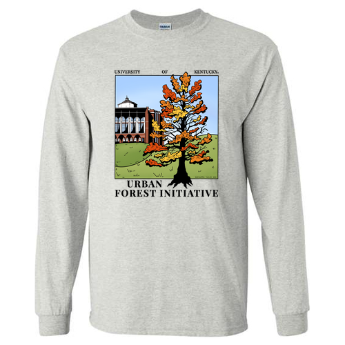 Gildan Ultra Cotton Longsleeve Basic T-Shirt -- Ash