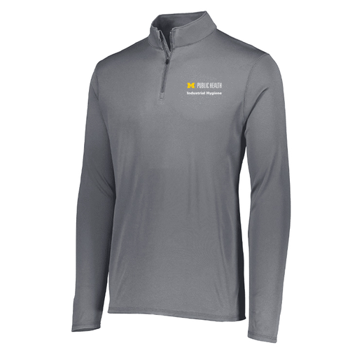 Mens/Unisex Augusta Attain Quarter Zip Pullover -- Graphite