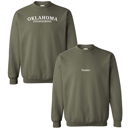 Gildan Heavy Blend Crew Neck Sweatshirt -- Military Green