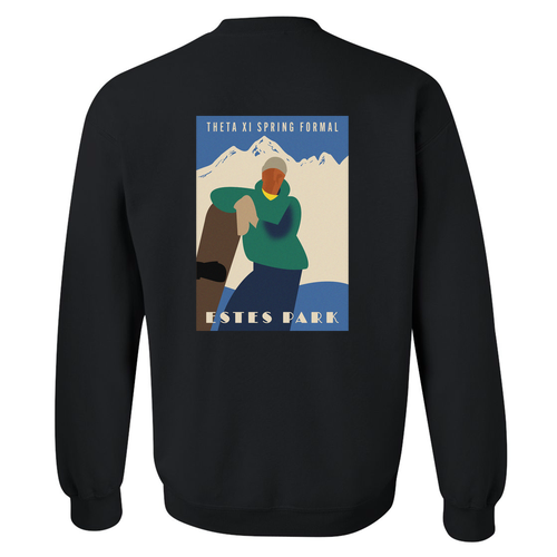 Gildan Heavy Blend Crew Neck Sweatshirt -- Black